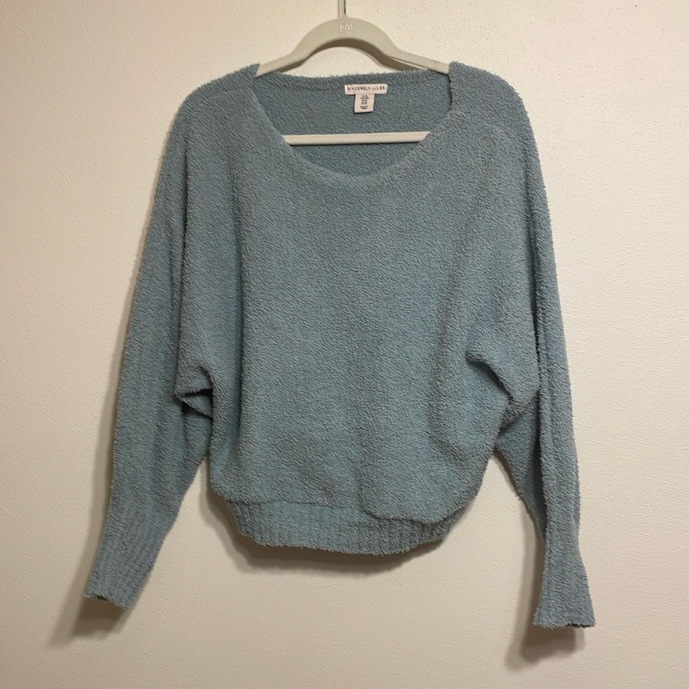 Light blue soft pullover sweater